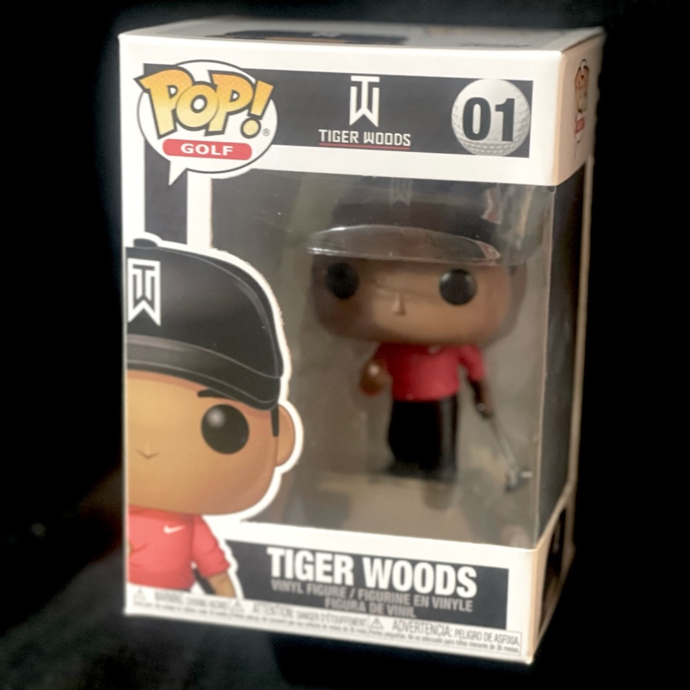 Funko Pop! Golf #01 TIGER WOODS Vinyl Figure Red Nike Shirt